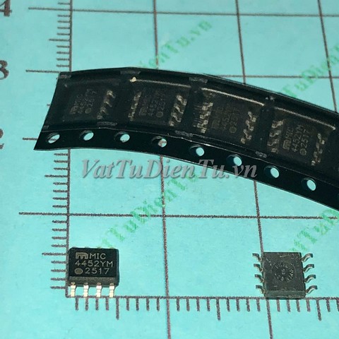 MIC4452YM MIC4452 SOP8 IC Driver MOSFET 12A; Mã: MIC4452YM; Kiểu chân: dán SOP-8; Thương hiệu: Microchip (Micrel); Xuất xứ: Hàng mới
