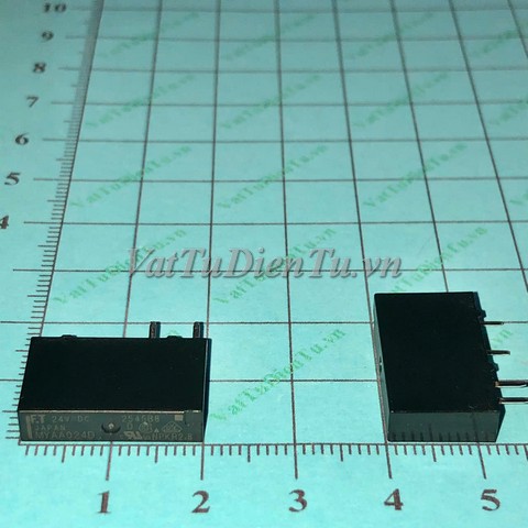 MYAA024D 24VDC Relay 24VDC 4 chân 4A 250VAC; Mã: MYAA024D; Kiểu chân: cắm đế hàn mạch; Xuất xứ: JAPAN