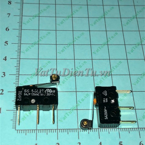 SS-5GL2T Công tắc hành trình 5A Omron tay gạt có bánh xe (Limit switch); Mã: SS-5GL2T; Xuất xứ: Hàng mới; Thương hiệu: Omron