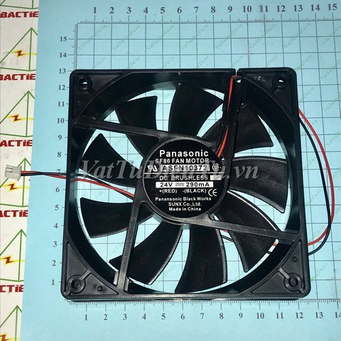 ASFN10372 Quạt tản nhiệt 24V 0.29A 120x120x25mm Panasonic 2 dây; Mã: ASFN10372; Thương hiệu: Panasonic; Xuất xứ: Hàng mới
