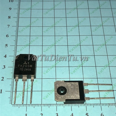 FK20SM-10 TO3P N Mosfet 20A 500V Mitsubishi; Mã: FK20SM-10; Kiểu chân: 3 chân cắm TO-3P; Xuất xứ: Hàng mới