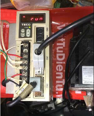 Sửa AC SERVO DRIVER 750W TECO JSDEP-20A 0281 Lỗi động cơ rung; Sửa chữa AC SERVO DRIVER 750W TECO; Model: JSDEP-20A Serial: 0281; Lỗi động cơ rung