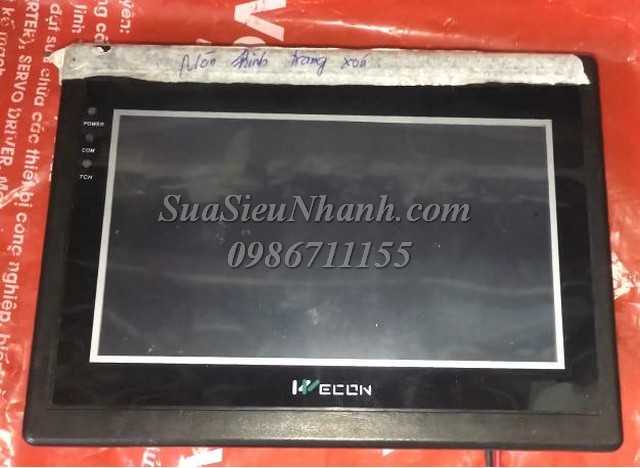 Sửa Màn hình cảm ứng HMI WECON LEVI700ML 9048 Màn hình hiển thị trắng, lỗi tấm cảm ứng; Sửa chữa Màn hình cảm ứng HMI WECON; Model: LEVI700ML Serial: 9048; Màn hình hiển thị trắng, lỗi tấm cảm ứng