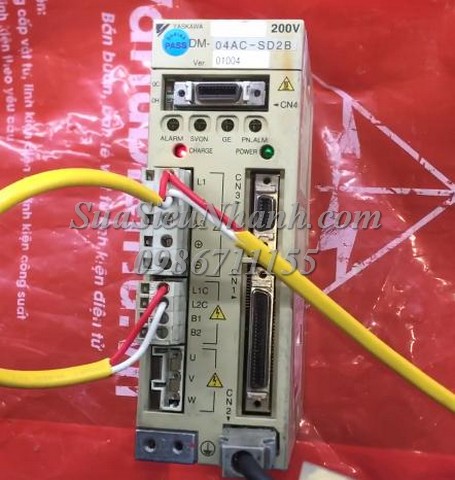 Sửa SERVO DRIVER YASKAWA 0.2kW SGDM-04AC-SD2B 0004 Lỗi nguồn Sửa chữa SERVO DRIVER YASKAWA 0.2kW Model: SGDM-04AC-SD2B Serial: 0004 Lỗi nguồn