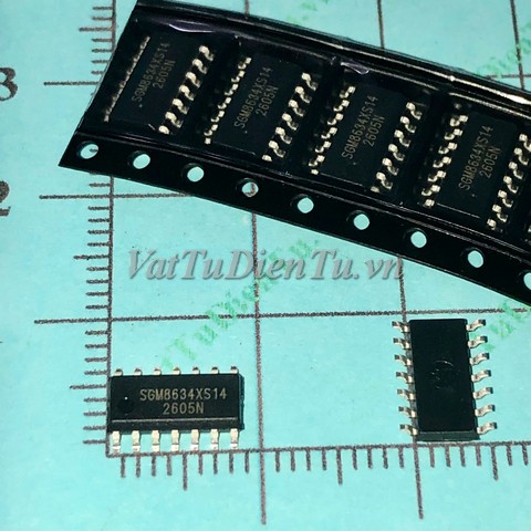 SGM8634XS14/TR SGM8634XS14 SOP14 IC Khuếch đại thuật toán; Mã: SGM8634XS14; Kiểu chân: dán SOP-14; Xuất xứ: Hàng mới