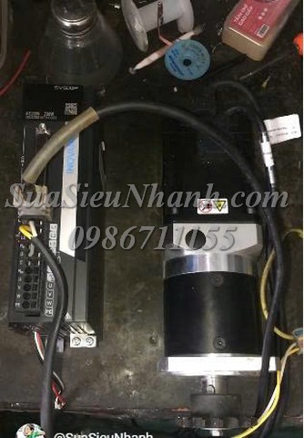 Sửa SERVO DRIVER INOVANCE 750W SV600PS5R5I 0302 Lỗi Er.201; Sửa chữa SERVO DRIVER INOVANCE 750W; Model: SV600PS5R5I Serial: 0302;Lỗi Er.201; Phụ kiện kèm theo: SERVO MOTOR INOVANCE 0.75kW Model: MS1H4-75B30CB Serial: 0002; 2 cáp
