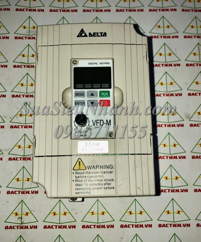 VFD015M43B Biến tần 1.5kW DELTA 1.5kW (HTM);Mã: VFD015M43B; Xuất xứ: Hàng tháo máy 