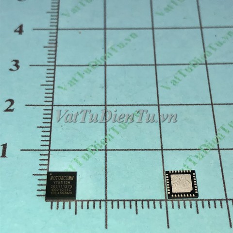 YT8512H QFN32 IC thu phát Ethernet; Mã: YT8512H; Kiểu chân: dán QFN-32; Xuất xứ: Hàng mới